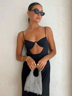 By Johnny Diandra Wire Full Length Dress In Black -Coco & Lola SHOP ByJohnny Lowres 96 600x