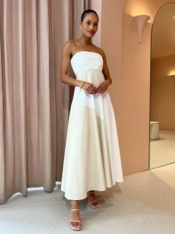 By Johnny Vanilla Stripe Strapless In Ivory Sand -Coco & Lola SHOP By Johnny Low Res 214 1083e47c 1485 41ed 84f7 8217af300554 600x