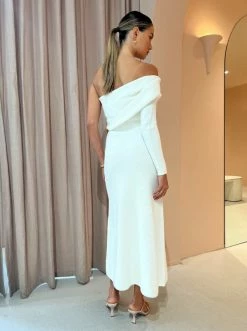 Camilla And Marc Javier Knit Dress In Ivory -Coco & Lola SHOP Camilla And Marc Low Res 118 600x