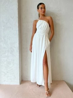 Camilla And Marc Sevilla Asymmetric Dress In Cream -Coco & Lola SHOP Camilla And Marc Low Res 211 600x