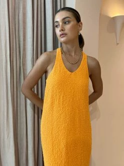 Camilla And Marc Toledo Racer Back Dress In Dusty Orange -Coco & Lola SHOP Camilla and Marc Drop2 Low Res 205 600x