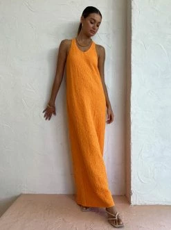 Camilla And Marc Toledo Racer Back Dress In Dusty Orange -Coco & Lola SHOP Camilla and Marc Drop2 Low Res 214 600x