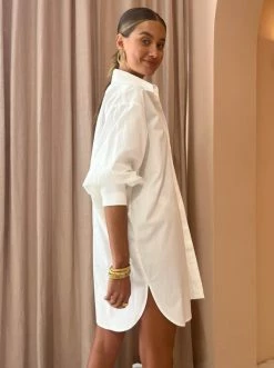 Camilla And Marc Bruno Shirt Dress In Cream -Coco & Lola SHOP Camilla and Marc Low Res 141 600x