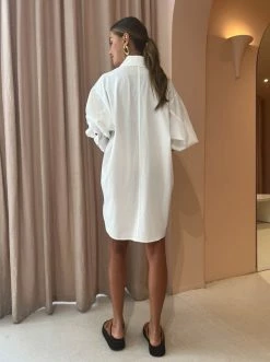 Camilla And Marc Bruno Shirt Dress In Cream -Coco & Lola SHOP Camilla and Marc Low Res 143 9f06f344 4ee5 4ed9 a786 419ca5d016c4 600x