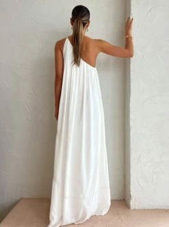 Camilla And Marc Castille One Shoulder Maxi In Cream -Coco & Lola SHOP Camilla and Marc Low Res 156 600x