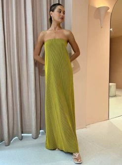 Camilla And Marc Izaro Maxi Dress In Yellow/Brown -Coco & Lola SHOP Camilla and Marc Low Res 159 600x
