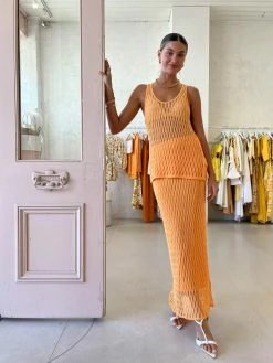 Camilla And Marc Nova Knit Skirt In Apricot -Coco & Lola SHOP Camilla and Marc Low Res 79 a540cfbe 480a 4718 9109 5d462ac81c50 600x