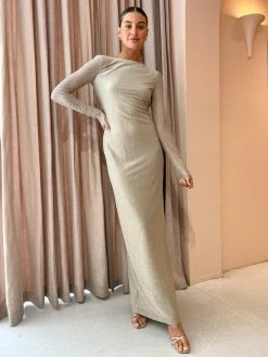 Camilla And Marc Ibiza Maxi Dress In Gold