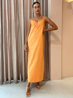 Camilla And Marc Sable Midi Dress In Persimmon