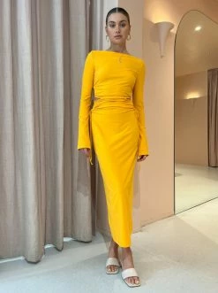 Camilla And Marc Alexandre Dress In Marigold