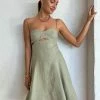 Clea Paige Stitch Mini Dress In Sage -Coco & Lola SHOP Clea Low Res 108 3a068358 4bd3 4d05 9fc8 a3ffc0eea5b2 600x