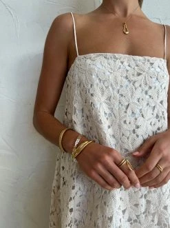 Clea Alexandra Lace Dress In Natural -Coco & Lola SHOP Clea Low Res 229 600x