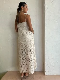 Clea Alexandra Lace Dress In Natural -Coco & Lola SHOP Clea Low Res 233 600x