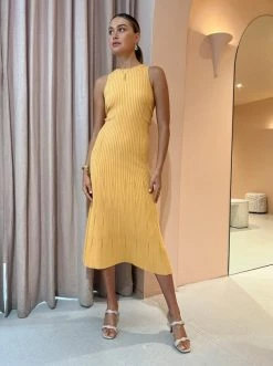 Clea Alina Rib Knit Dress In Mango -Coco & Lola SHOP Clea Low Res 5 cd4590d6 3cd1 4c24 92f7 14536dad480a 600x