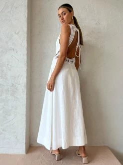 Clea Anja Longline Dress In Chalk -Coco & Lola SHOP Clea Lowres September 117 600x