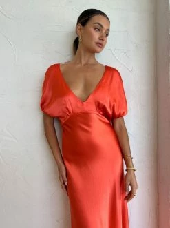 Dominique Healy Adaline Dress In Melon -Coco & Lola SHOP DominiqueHealey Lowres 14 600x