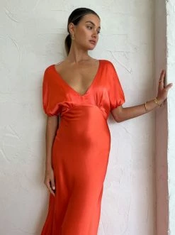 Dominique Healy Adaline Dress In Melon -Coco & Lola SHOP DominiqueHealey Lowres 15 600x