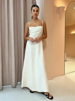 Dominique Healy Kashmira Dress In Vanilla -Coco & Lola SHOP Dominique Healy Lowres September 57 600x