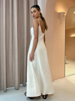 Dominique Healy Kashmira Dress In Vanilla -Coco & Lola SHOP Dominique Healy Lowres September 61 600x