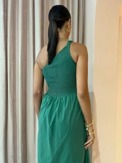 Faithfull The Brand Khalani Midi Dress In Dark Green -Coco & Lola SHOP FAITHFULL Lowres 37 48c548c6 87f1 4874 acc8 3fbcb1879224 600x