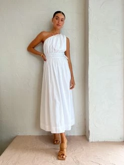 Faithfull The Brand La Ora Midi Dress In White -Coco & Lola SHOP FaithfulltheBrand Lowres 26 3886ed9a f5a6 4c15 8b1d 3f93e5935a2c 600x