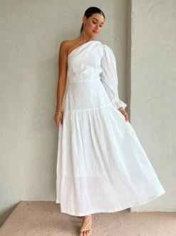 Gyre Elena Dress In Blanc -Coco & Lola SHOP Gyre Low Res 99 600x
