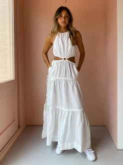 Bec & Bridge Helene Maxi Dress In Ivory -Coco & Lola SHOP Helene lowres 7Feb 600x