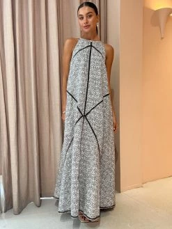 Joslin Quinn Linen Maxi Dress In Daisy