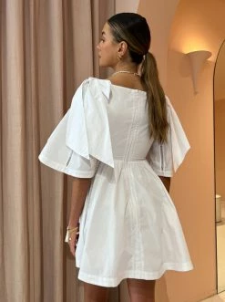 Joslin Hollie Organic Cotton Mini Dress In Optical White -Coco & Lola SHOP Joslin lowres 49 489cad02 0b6e 4cf5 bacf efdb9ec9cd2a 600x