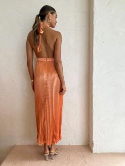 Lidee Renaissance Split Gown In Sunset -Coco & Lola SHOP LIDEESunset Lowres 27 600x