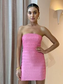 Lidee Aurore Mini Dress In Hot Pink -Coco & Lola SHOP LIDEE 1 Lowres 2 600x