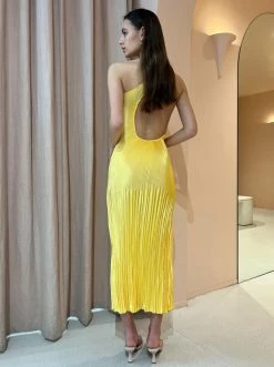 Lidee Naomi Gown In Canary -Coco & Lola SHOP LIDEE Canary Lowres 3copy 600x