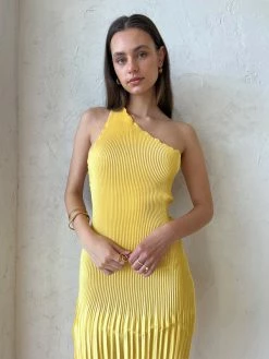 Lidee Naomi Gown In Canary -Coco & Lola SHOP LIDEE Canary Lowres 7copy 600x