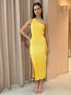 Lidee Naomi Gown In Canary -Coco & Lola SHOP LIDEE Canary Lowrescopy 600x