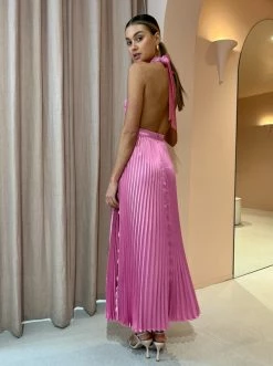 Lidee Renaissance Split Gown In Hot Pink -Coco & Lola SHOP LIDEE Lowres 56 600x