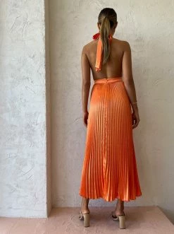 Lidee Renaissance Split Gown In Tangelo -Coco & Lola SHOP LIDEE Lowres august 183 600x