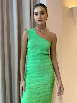 Lidee Gigi Smocking Gown In Neon Lime 9 Lidee Gigi Smocking Gown In Neon Lime -Coco & Lola SHOP LIDEE Lowres august 28 600x