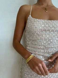 Manning Cartell Crochet Sequins Slip Dress In Buff -Coco & Lola SHOP Manning Cartell Low Res 52 600x