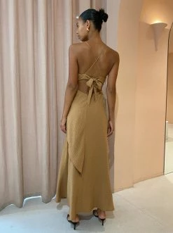 One Fell Swoop Solange Maxi Dress In Fawn Gingham -Coco & Lola SHOP OFS lowres 21March 31 600x