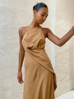 One Fell Swoop Solange Maxi Dress In Fawn Gingham -Coco & Lola SHOP OFS lowres 21March 33 600x