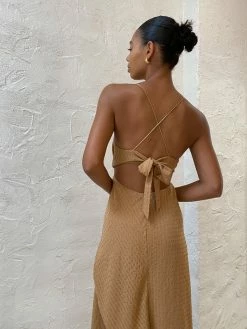 One Fell Swoop Solange Maxi Dress In Fawn Gingham -Coco & Lola SHOP OFS lowres 21March 35 600x