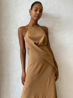 One Fell Swoop Solange Maxi Dress In Fawn Gingham -Coco & Lola SHOP OFS lowres 21March 37 600x