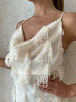 One Fell Swoop Moni Mini In Ivory Fringe -Coco & Lola SHOP OneFellSwoop Lowres August 73 600x