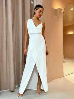 One Fell Swoop Muse Maxi Dress In Pulsar White -Coco & Lola SHOP One Fell Swoop Low Res 67 600x