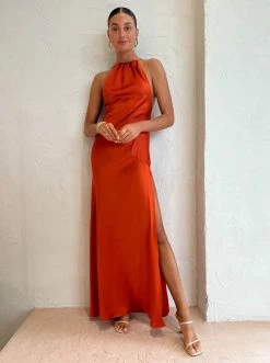 One Fell Swoop Capricorn Dress In Burnt Orange -Coco & Lola SHOP One Fell Swoop Low Res Eden 115 600x