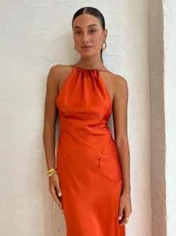 One Fell Swoop Capricorn Dress In Burnt Orange -Coco & Lola SHOP One Fell Swoop Low Res Eden 116 600x
