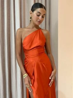 One Fell Swoop Paris Dress In Burnt Orange -Coco & Lola SHOP One Fell Swoop Low Res Eden 127 600x