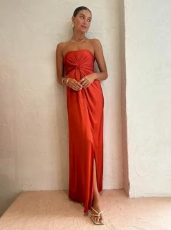 One Fell Swoop Tellus Maxi Dress In Burnt Orange -Coco & Lola SHOP One Fell Swoop Low Res Eden 155 600x
