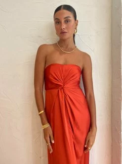 One Fell Swoop Tellus Maxi Dress In Burnt Orange -Coco & Lola SHOP One Fell Swoop Low Res Eden 156 600x