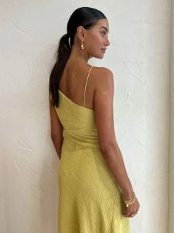 One Fell Swoop Frida Midi Dress In Golden Straw -Coco & Lola SHOP One Fell Swoop Low Res Eden 183 600x